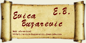 Evica Buzarević vizit kartica